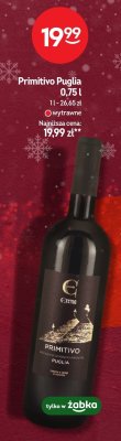 Wino Primitivo Puglia 0,75l promocja w Żabka