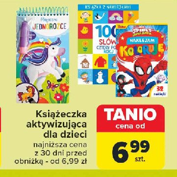 Ksiązka z naklejkami promocja