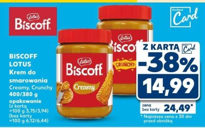 Krem do smarowania Biscoff Lotus Creamy/Crunchy 400/380g promocja w Kaufland