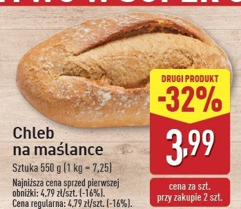 Chleb na maślance promocja w Aldi