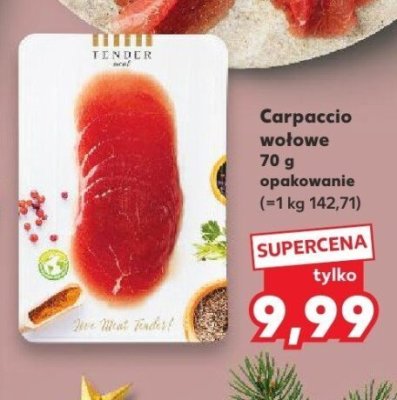 Carpaccio wołowe 70 g promocja w Kaufland