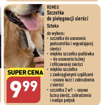 Szczotka mi臋kka Romeo (karma) promocja