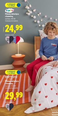 Piżama dziecięca z bawełną r. 134-164 promocja w Lidl