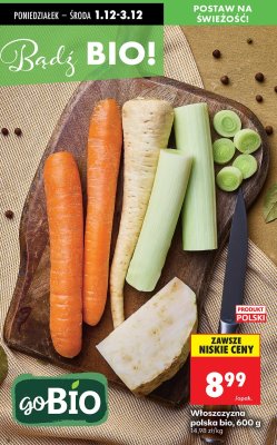 Włoszczyzna polska bio 600 g promocja w Biedronka