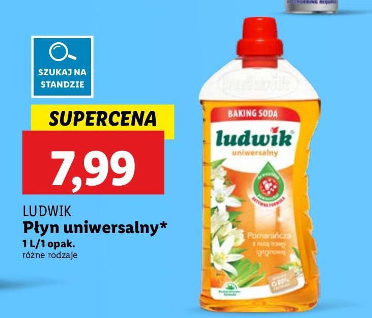 Płyn uniwersalny pomarańcza z nutą cytryny Ludwik promocja