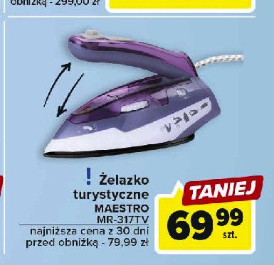 Żelazko mr-317tv MAESTRO promocja