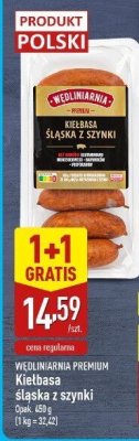 Kiełbasa śląska z szynki 1+1 gratis promocja w Aldi