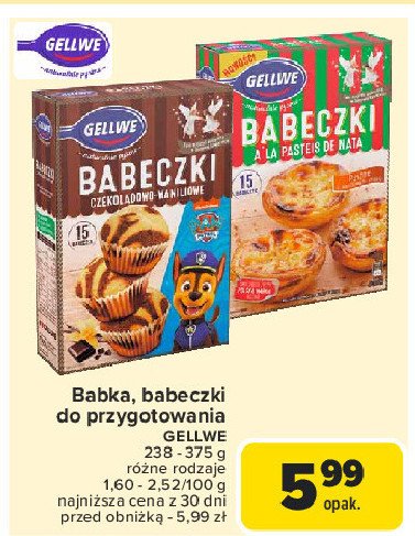 Babeczki a'la pasteis de nata Gellwe promocja w Carrefour Market