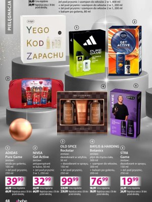 Zestaw kosmetyków ADIDAS Pure Game woda po goleniu 100ml + żel pod prysznic 250ml promocja w Hebe