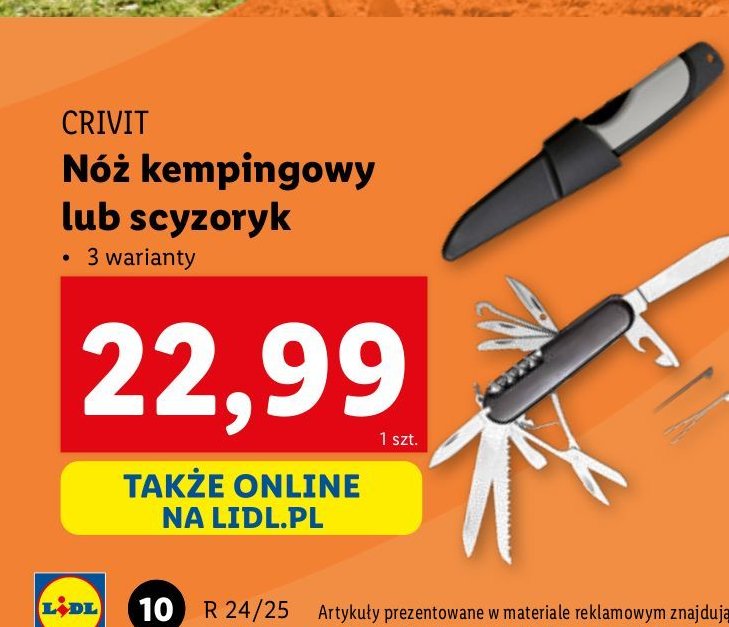 Scyzoryk Crivit promocja w Lidl