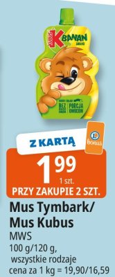 Mus Tymbark/Mus Fresh promocja w Leclerc