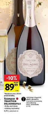 Szampan Delagne & Fils Tradition Brut Rosé różowy wytrawny promocja w Intermarche