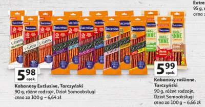 Kabanosy roślinne Tarczyński promocja w Auchan