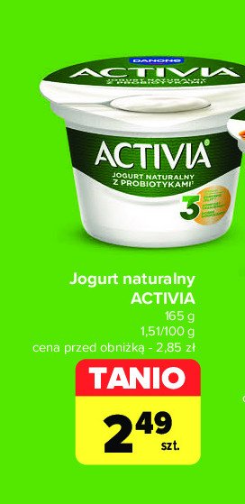 Jogurt naturalny Danone activia promocja w Carrefour Market