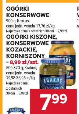 Ogorki kozackie Krakus maspex promocja