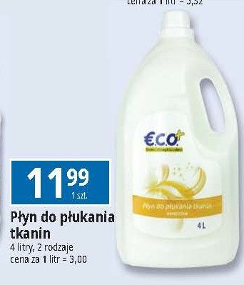 Płyn do płukania tkanin Eco+ promocja