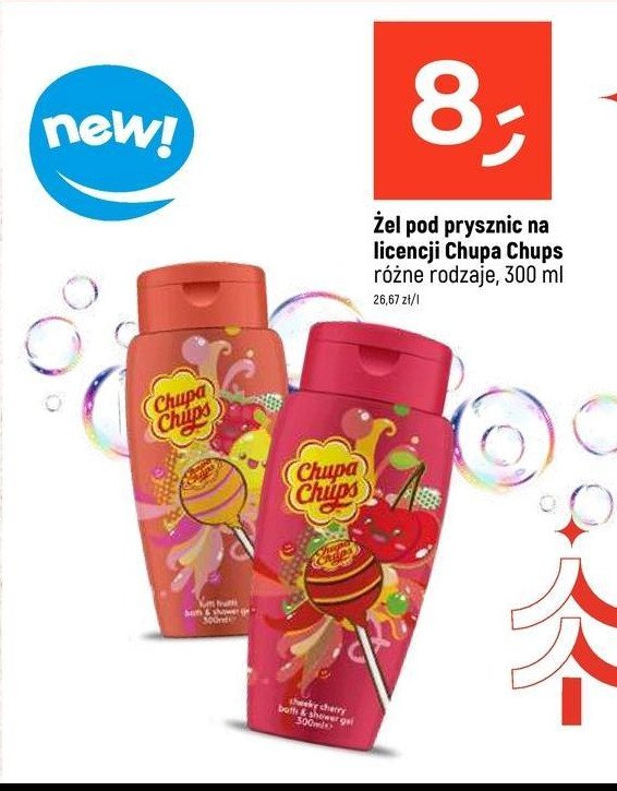 Żel pod prysznic chupa chups cheeky cherry promocja