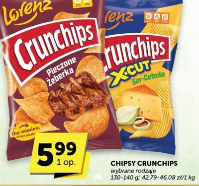 Chipsy Crunchips Pieczone Żeberka promocja w Euro Sklep