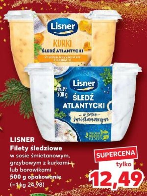 Filety śledziowe w sosie grzybowym z kurkami promocja w Kaufland