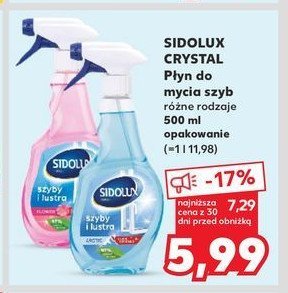 Płyn do szyb flower Sidolux crystal promocja