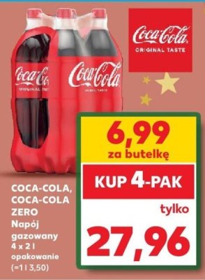 Napój Coca-Cola, Coca-Cola Zero promocja w Kaufland