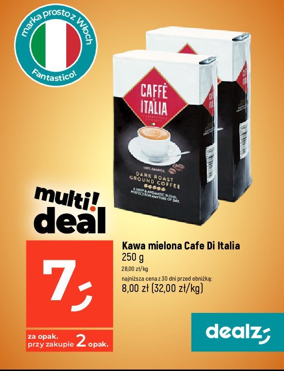 Kawa CAFFE DI ITALIA DARK ROAST promocja