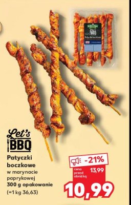 Patyczki boczkowe w marynacie paprykowej K-classic let's bbq promocja
