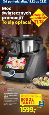 Termorobot Monsieur Cuisine Smart z Wi-Fi, antracytowy, 1200 W promocja w Lidl