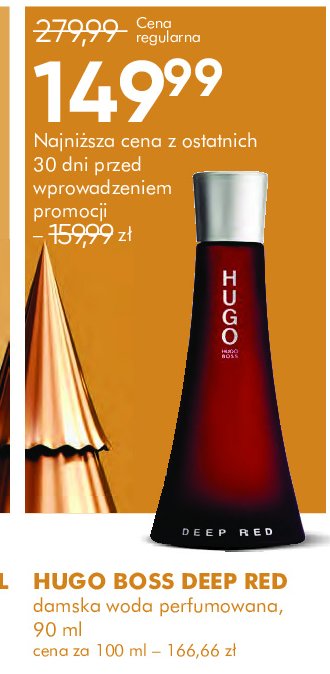 Woda perfumowana Hugo boss deep red Hugo by hugo boss promocja