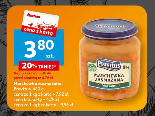 Marchewka zasmażana Provitus promocja w Auchan