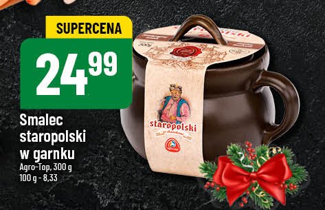 Smalec staropolski ze skwarkami Agro-top promocja w POLOmarket