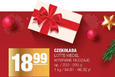 Czekolada E.Wedel Lotte Wedel promocja w SPAR