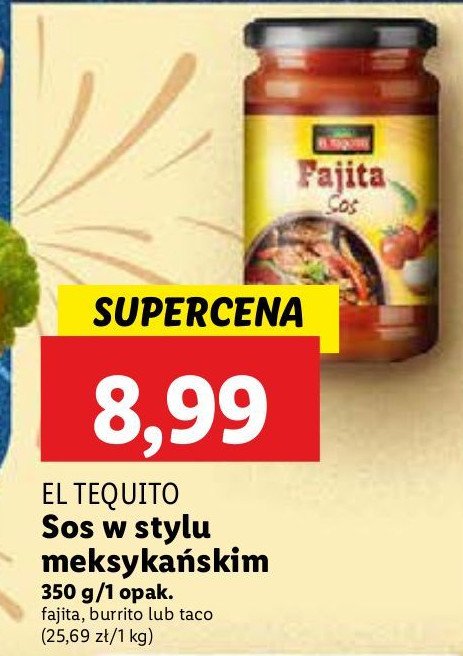 Sos do fajity El tequito promocja