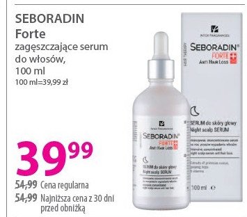 Serum zagęszczający włosy Seboradin forte promocja w Hebe