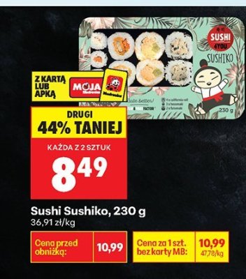 Sushi Sushiko promocja w Biedronka