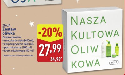 Zestaw oliwka Ziaja promocja w Aldi