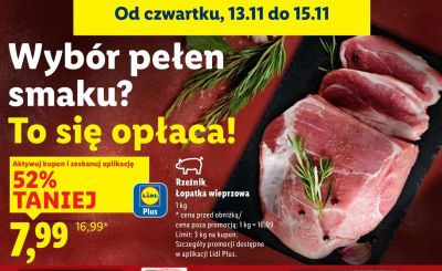 Łopatka wieprzowa promocja w Lidl