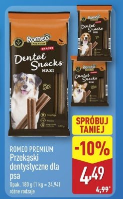 Przekąski dentystyczne dla psa Premium promocja w Aldi