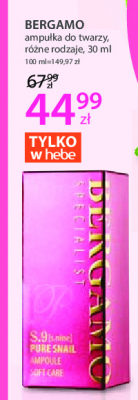 Ampu艂ka do twarzy Bergamo specialist s.9 pure snail promocja