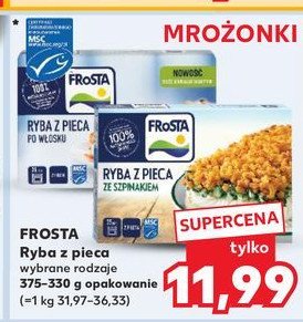 Ryba z pieca ze szpinakiem Frosta promocja