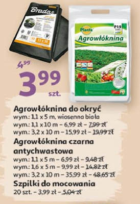 Agrow艂贸knina czarna wym. 1.1 x 5 m Planta (ogrodowe) promocja