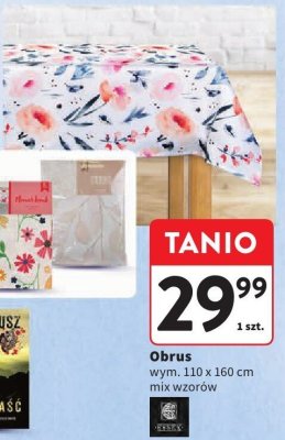 Obrus 110x160 cm Intermarche promocja w Intermarche