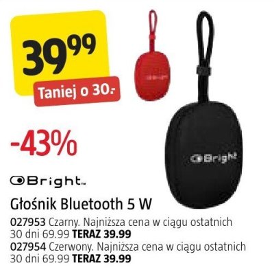 Głośnik Bluetooth Bright 5 W promocja w Jula