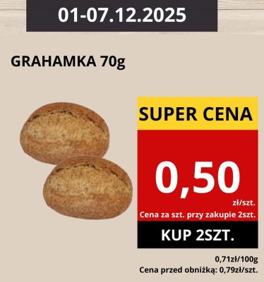 Grahamka 70g promocja w Supeco