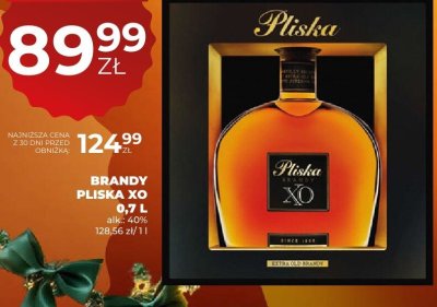 Brandy Pliska XO 0,7 L promocja w Duży Ben