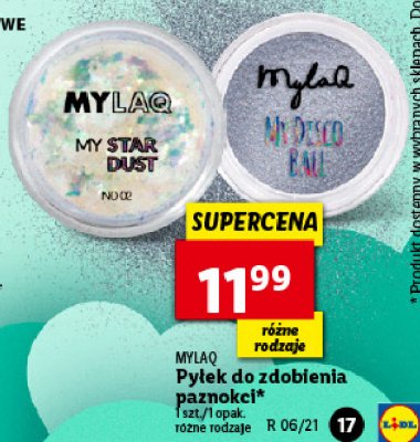 Pyłek do paznokci disco Mylaq promocja