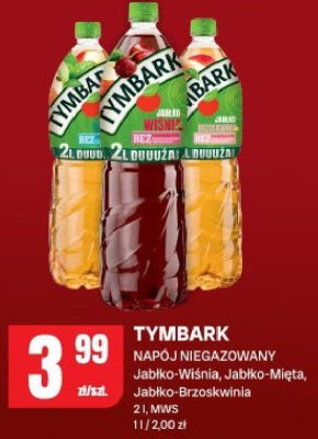 Napój Tymbark niegazowany Jabłko-Wiśnia, Jabłko-Mięta, Jabłko-Brzoskwinia promocja w Chorten