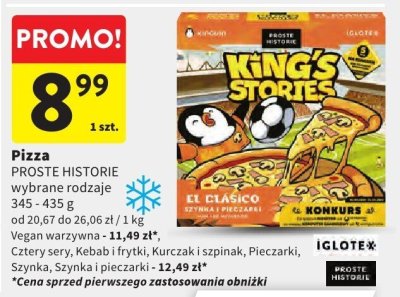 Pizza PROSTE HISTORIE wybrane rodzaje promocja w Intermarche