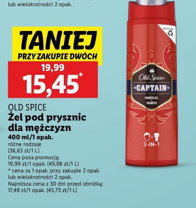 Żel pod prysznic Old spice captain promocja