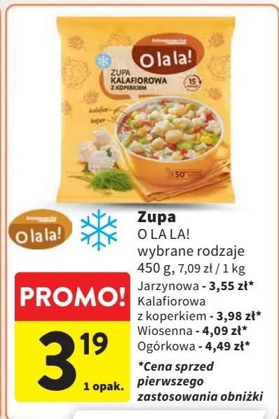 Zupa wiosenna O la la! promocja